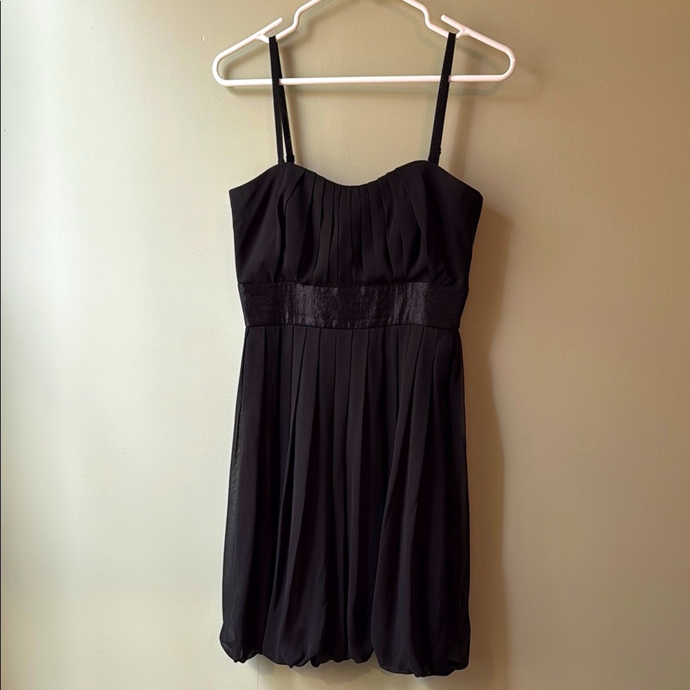 Black Sleeveless Spaghetti Strap Mini Sundress